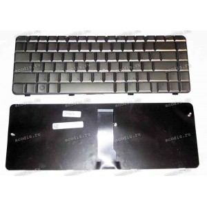 Keyboard HP/Compaq dv3-1000, dv3-2000 (Coffee/Glossy/RUO) кофейная глянцевая русифицированная