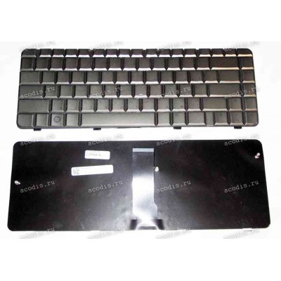 Keyboard HP/Compaq dv3-1000, dv3-2000 (Coffee/Glossy/RUO) кофейная глянцевая русифицированная
