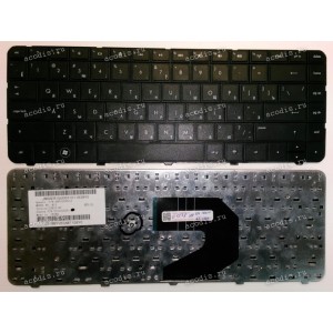 Keyboard HP/Compaq 43*, 45*, 63*, 65*, CQ43, CQ57, CQ58, Pavilion G4-1000, G6-1000 (Black/Matte/RUO) черная матовая русифицированная