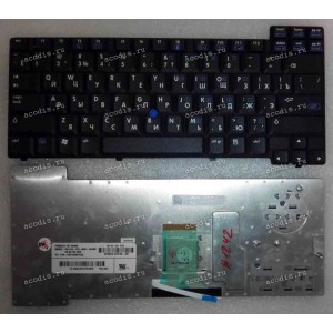 Keyboard HP/Compaq NC62**, NC82**, NW82**, NX7300, NX7400, NX82** (Black/Matte/RUO) чёрная матовая русиф.