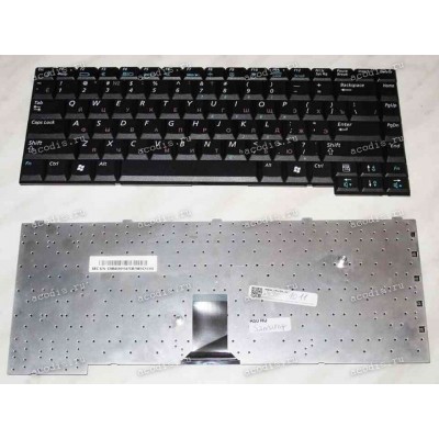 Keyboard Samsung NP-R50, NP-R55, NP-R55i (p/n: BA59-01587C) (Black/Matte/RUO) чёрная матовая русифицированная