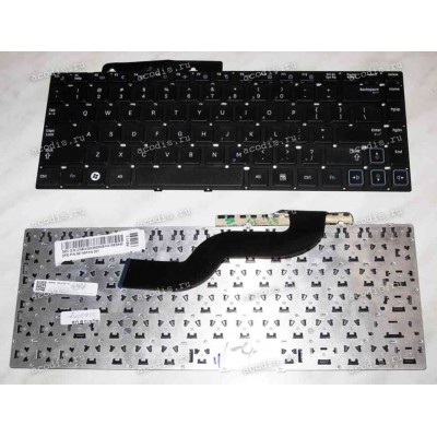 Keyboard Samsung NP-RC410 (p/n: BA59-02939A) (Black/Matte/US) чёрная матовая