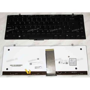 Keyboard Dell Studio 1340 (Black/Matte/LED/UK) чёрная матовая с подсветкой