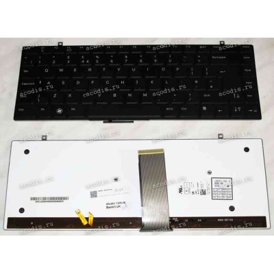 Keyboard Dell Studio 1340 (Black/Matte/LED/UK) чёрная матовая с подсветкой