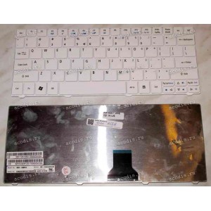 Keyboard Acer Aspire One 521,721,751,751H,TimeLine 1410,1810,TimelineX 1830,Ferrari 200 (White/Matte/US)