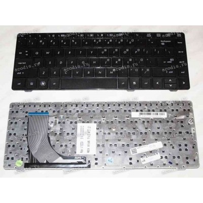 Keyboard HP/Compaq V119030A, 90.4KT07.U01 (Black/Matte/US) чёрная матовая