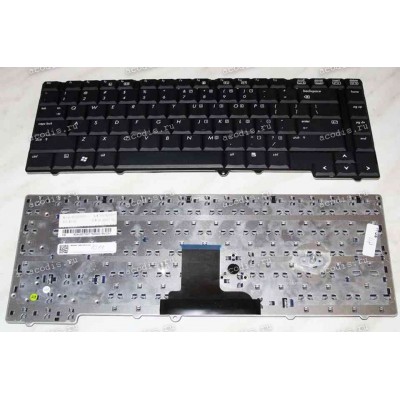 Keyboard HP/Compaq V070530BS1, 90.4V807.SO1 (Black/Matte/US) чёрная матовая