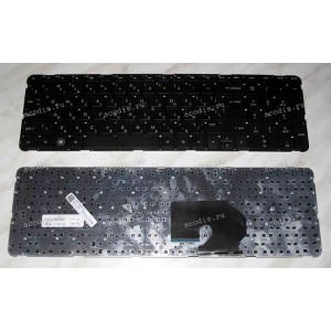 Keyboard HP/Compaq dv7-6000 (Black-Black/Matte/RUO) черная матовая русифицированная