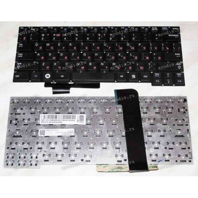Keyboard Samsung NP-X128 (p/n: BA59-02807C) (Black/Matte/RUO) чёрная матовая русифицированная