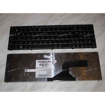 Keyboard Asus A52*, F50*, F70SL, G51*, G53JW, G60*, G72*, G73*, K52*, K53*, K73S, K74, N50*, N51*, N52*, N53*, N60, N61*, N70, N71*, N73*, N90*, P52*, P53, U50*, UL50*, UX50*, W90*, X52*, X61*, X66* (Black/Matte/UK) чёрная матовая