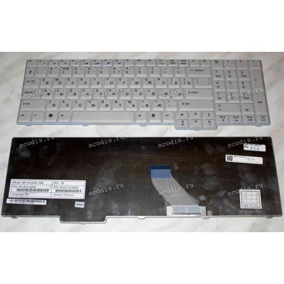 Keyboard Acer Aspire 7520 (Grey/Matte/RUO)серая матовая русифицированная