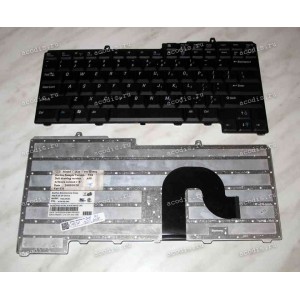Keyboard Dell Inspirion 1300, B120, B130, Latitude 120L (Black/Matte/US) чёрная матовая