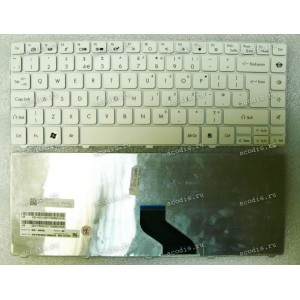 Keyboard Packard Bell EasyNote NM85 NM87 / Gateway NV49 (White/Matte/UK) белая матовая