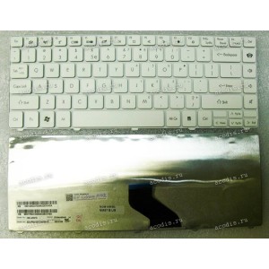 Keyboard Packard Bell EasyNote NM85 NM87 / Gateway NV49 (White/Matte/US) белая матовая