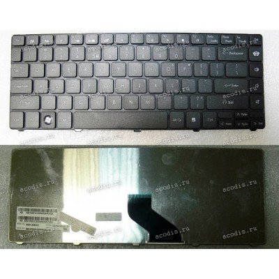 Keyboard Packard Bell EasyNote NM85 NM87 / Gateway NV49 (Black/Matte/US) чёрная матовая
