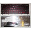 Keyboard Dell Inspiron M101z (Black/Matte/US) чёрная в красной рамке матовая