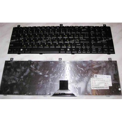 Keyboard Acer Aspire 1800, 9500 Б/У (Black/Matte/RUO) черная матовая русифицированная