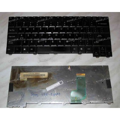 Keyboard Sony VGN-B100B (p/n: 147891922) (Black/Matte/RUO) чёрная матовая русифицированная