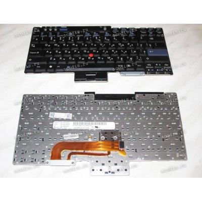 Keyboard Lenovo ThinkPad R60*, R61, T60*, T61, T400, Z60*, Z61* Б/У (Black/Matte/RUO) чёрная матовая PointStick