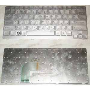 Keyboard Sony VGN-CR (p/n: 148024062) (Silver-Silver/Matte/RUO) серебряная в серебряной рамке русифициров