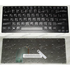 Keyboard Sony VGN-CR (p/n: 148023862) (Black-Black/Matte/RUO) чёрная  в чёрной рамке русифицированая