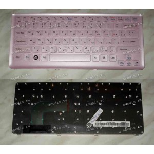 Keyboard Sony VGN-CS (p/n: 148701572) (Pink-Pink/Matte/RUO) розовая в розовой рамке русифицированая