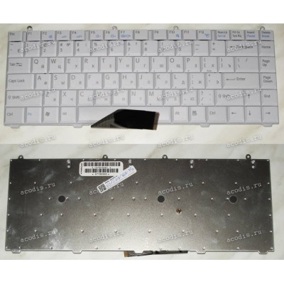 Keyboard Sony VGN-FS (p/n: 147915361) (White/Matte/RUO) белая матовая русифицированная