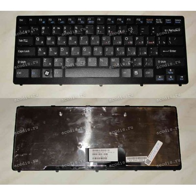 Keyboard Sony VPC-CW (p/n:A1754910A) (Black-Black/Matte/RUO) чёрная в чёрной рамке матовая русифицированн