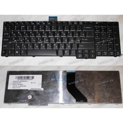 Keyboard Acer Aspire 6530, 6930, 7730*, 8920, 8930 Б/У (Black/Matte/RUO) чёрная матовая русифицированная