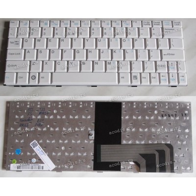 Keyboard Fujitsu Siemens Amilo M1437, TCL T22, RoverBook Voyager V200VH p/n:K002427A1 (White/Matte/US)бел