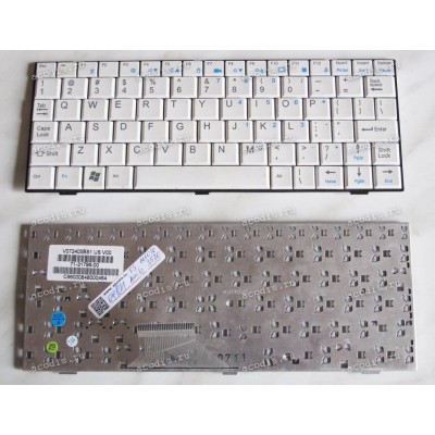 Keyboard Fujitsu Siemens Amilo M1010, Amilo Mini Ui 3520 Б/У (White/Matte/US) белая матовая