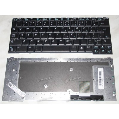 Keyboard Samsung NP-Q30 (p/n: BA59-01348F) (Black/Matte/PO) чёрная матовая