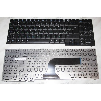 Keyboard Asus A7U, G50, G50VT, G70, M50, M70, M70L, X57V,  X70, X71 (Black/Matte/RUO) чёрная матовая русифицированная