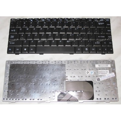 Keyboard TCL T31, HASEE Q300 (Black/Matte/US) чёрная матовая