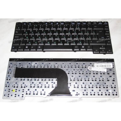 Keyboard Asus A9*, X50, X51*, Z94* (Black/Matte/RUO) чёрная матовая русифицированная