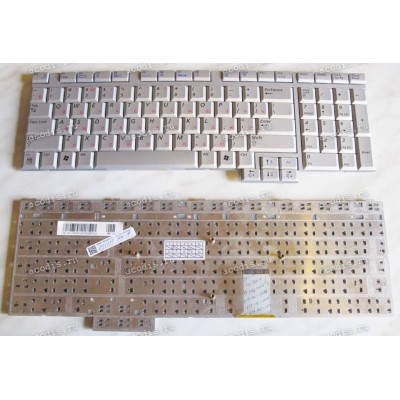 Keyboard Samsung NP-M70 17" (p/n: BA59-01606C) (Silver/Matte/RUO)серебр.мат.русиф