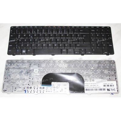 Keyboard Dell Inspiron 17R, N7010 (Black/Matte/TR) чёрная матовая