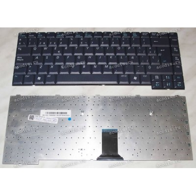 Keyboard Samsung NP-M30, NP-X30 (p/n: BA59-01154D) (Blue/Matte/SP) чёрная матовая