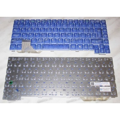 Keyboard TsingHua Unisplendour A6500, A6535, A6550EC, Uniwill UN241S1 (Sunrex K001727F1, 71-U88082-00) (Blue/Transparent/UK) синяя прозрачная