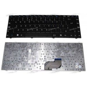 Keyboard Advent Verona Red, I30IL1 V021928CK1, V021928CK7, 71GI30082-10, 71GI30082-20 (Black/Matte/UK) чёрная матовая