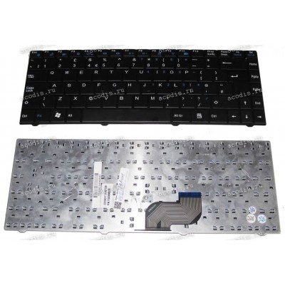 Keyboard Advent Verona Red, I30IL1 V021928CK1, V021928CK7, 71GI30082-10, 71GI30082-20 (Black/Matte/UK) чёрная матовая