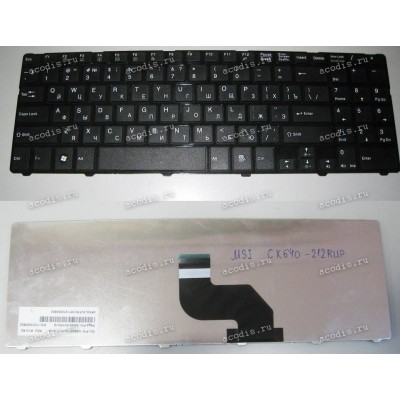 Keyboard MSI CX640 (MS-16Y1) (p/n: S1N-3ERU241-P92, 0KN0-XV1RU18, NK8200-00013T-01/A) (Black/Matte/RUO) ч чёрная матовая русифицированная