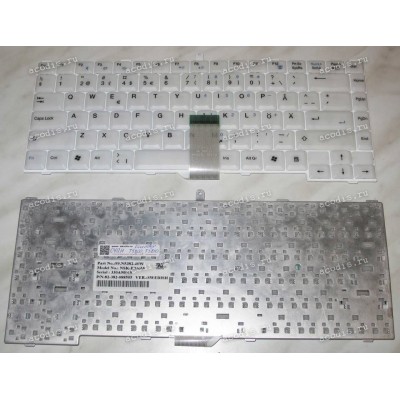 Keyboard Founder T5800, T5810 NSK-E340W, 99.N5382.40W, 82-382-088505 (White/Matte/SW) белая матовая