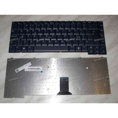 Keyboard Samsung NP-M30, NP-X30 возможно X20, X25, X50 (p/n: BA59-01154M) (Blue/Matte/PO) чёрная матовая