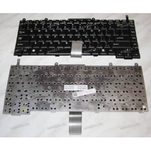 Keyboard Quanta G300A, RoverBook Explorer H575, H576L (Sunrex K020346G1, AEEI1MDU016, K020346H1) (Black/Transparent/US) чёрная прозрачная
