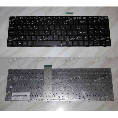 Keyboard MSI FX603-009 (p/n: S1N-3ERU241-P92, V111922A) (Black/Matte/RUO) чёрная матовая русифицированная