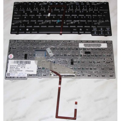 Keyboard Acer TravelMate C200, C201, C202, C210; AEZE1TNA019, ZE1, 9J.N4282.A0T (Black/Matte/TR) чёрная м
