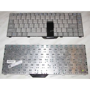Keyboard RoverBook Partner RT6, MaxSelect Optima A140, Mowita F219 (K981180D1, 62.00301.241, 62.00318.242, K981180E1) (Grey/Matte/UK) серая матовая