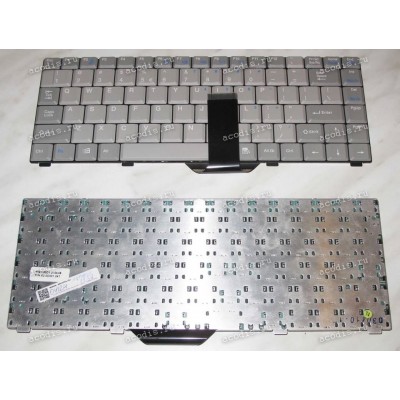 Keyboard RoverBook Partner RT6, MaxSelect Optima A140, Mowita F219 (K981180D1, 62.00301.241, 62.00318.242, K981180E1) (Grey/Matte/UK) серая матовая