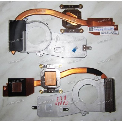 Heatsink Samsung NP-R50, R55, R55i CPU + Video (p/n: BA62-00408A) б/у 